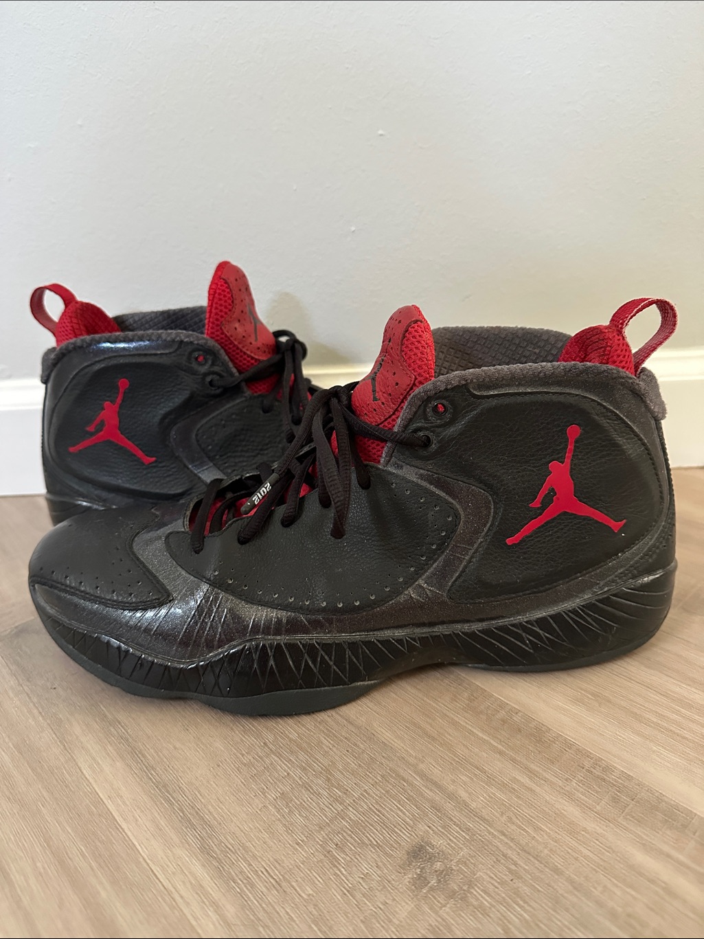 Jordan Men’s Mid-Top Sneakers - Black And Red